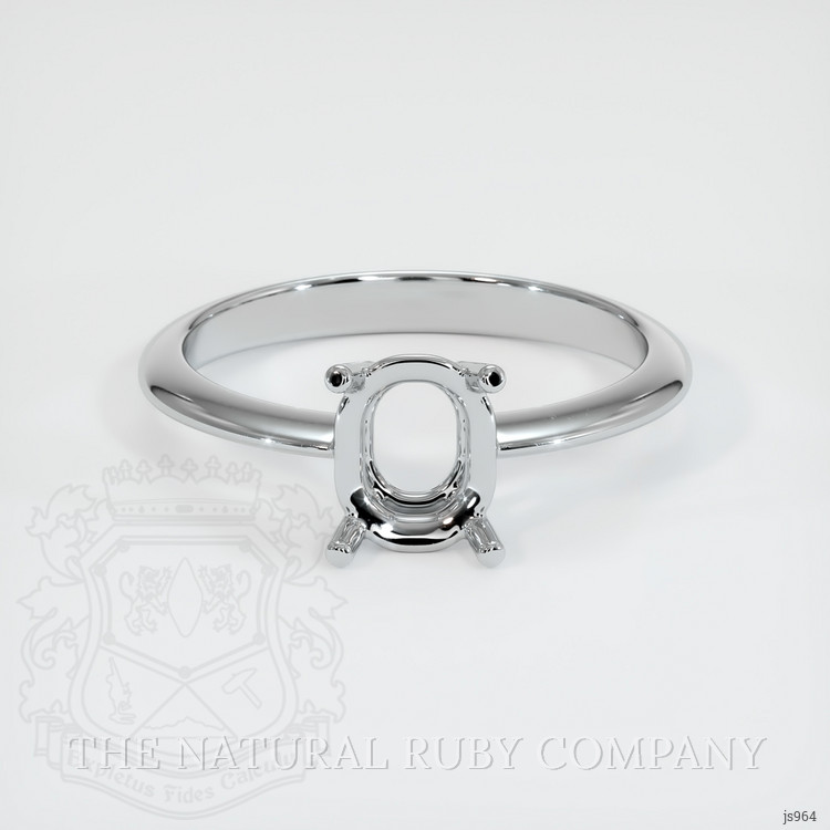 14K White Gold Men's Ring Setting