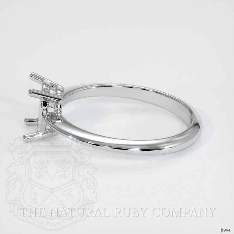 14K White Gold Men's Ring Setting