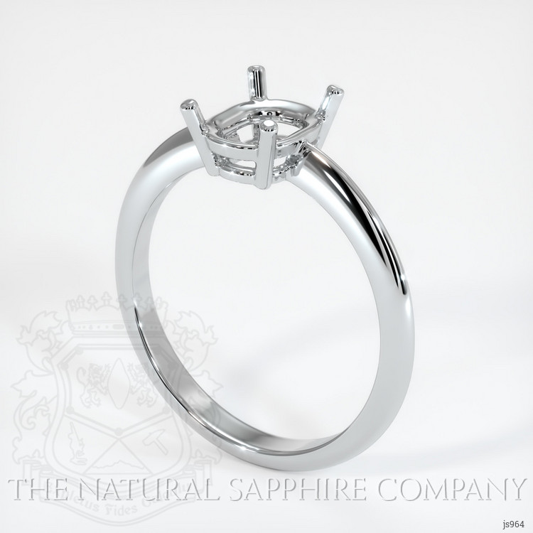 18K White Gold Men's Ring Setting