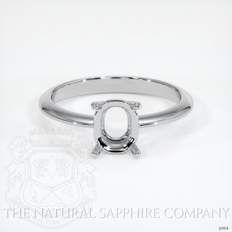 18K White Gold Men's Ring Setting