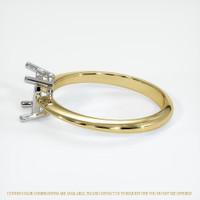 18K White & Yellow Men's Ring Setting Image