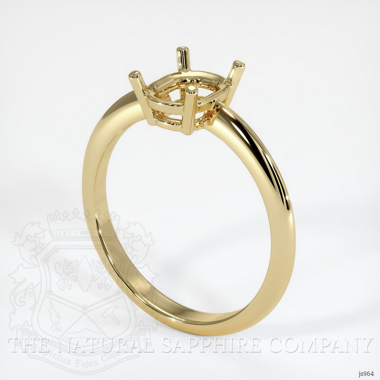 10K Yellow Gold Men's Ring Setting