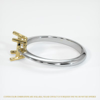 14K Yellow & White Men's Ring Setting Image