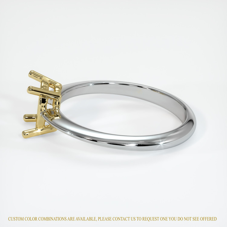 14K Yellow & White Men's Ring Setting