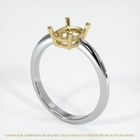 18K Yellow & White Men's Ring Setting Image