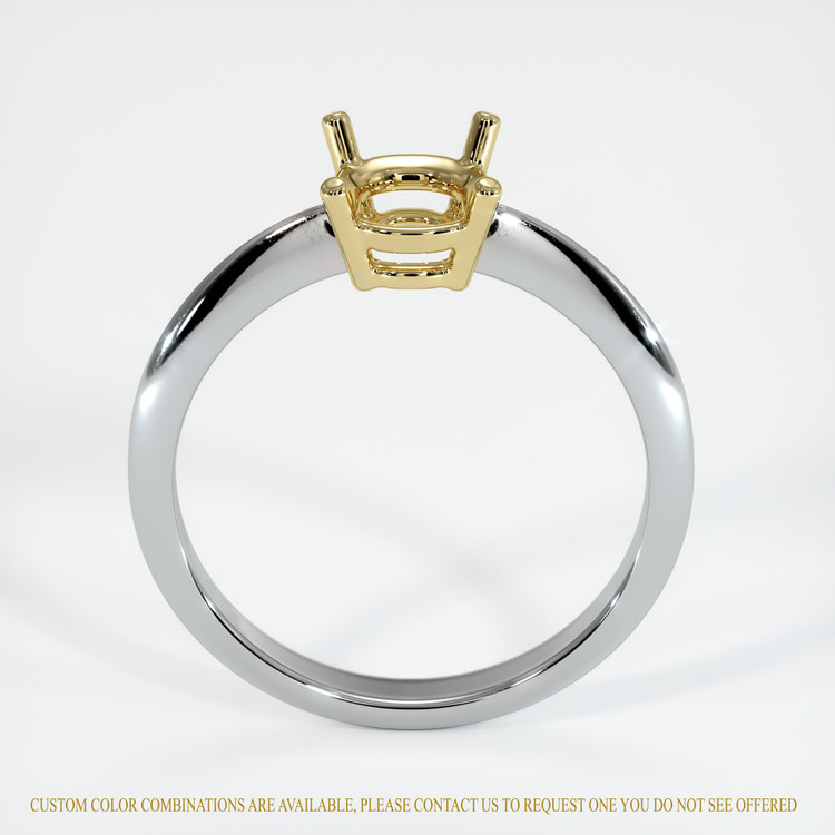 18K Yellow & White Men's Ring Setting
