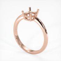14K Rose Gold Men's Ring Setting Video