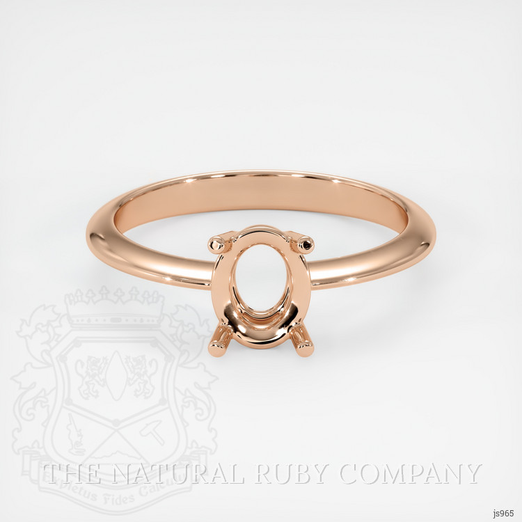 14K Rose Gold Men's Ring Setting