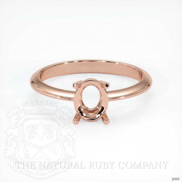14K Rose Gold Men's Ring Setting
