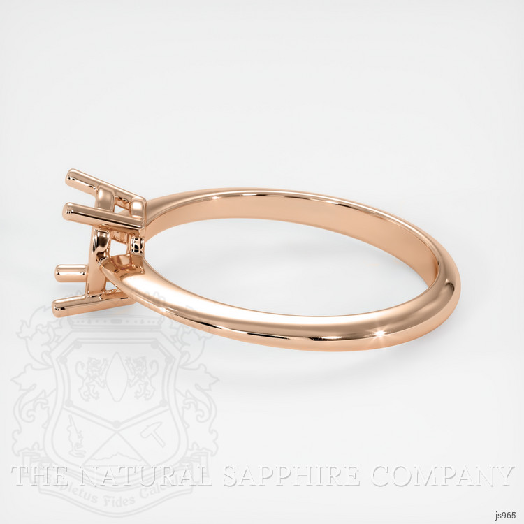 14K Rose Gold Men's Ring Setting
