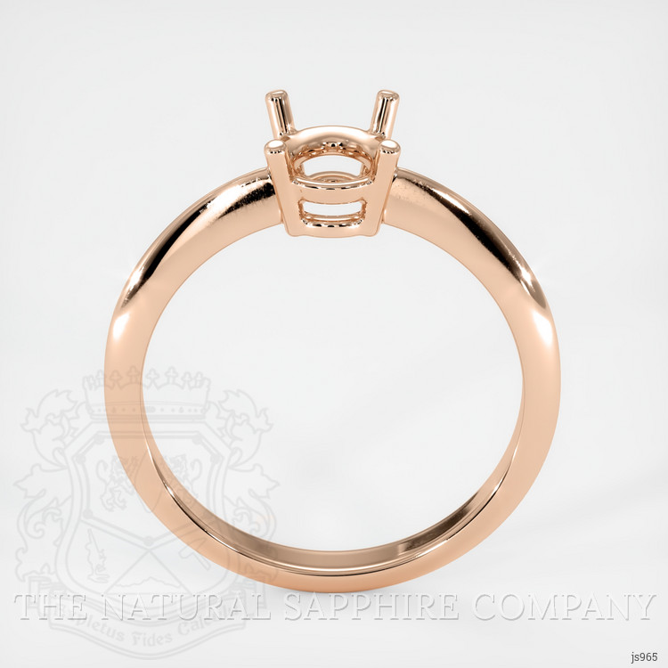 14K Rose Gold Men's Ring Setting