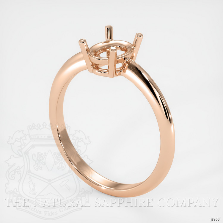 18K Rose Gold Men's Ring Setting
