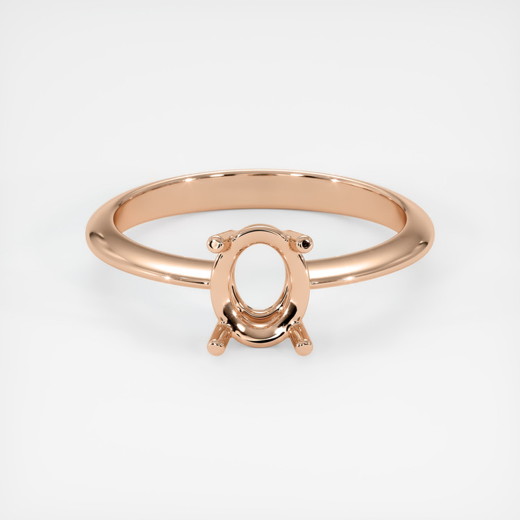 18K Rose Gold Men's Ring Setting