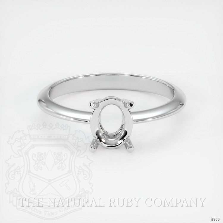 14K White Gold Men's Ring Setting