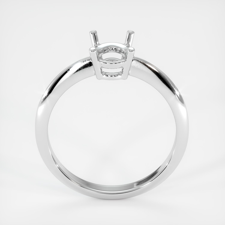 14K White Gold Men's Ring Setting