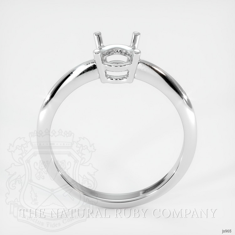 14K White Gold Men's Ring Setting