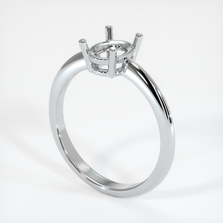 18K White Gold Men's Ring Setting