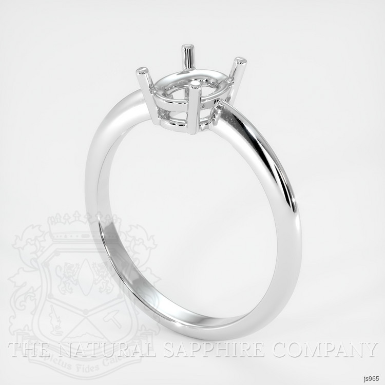 18K White Gold Men's Ring Setting