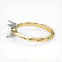 18K White & Yellow Men's Ring Setting Image