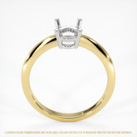 18K White & Yellow Men's Ring Setting Image