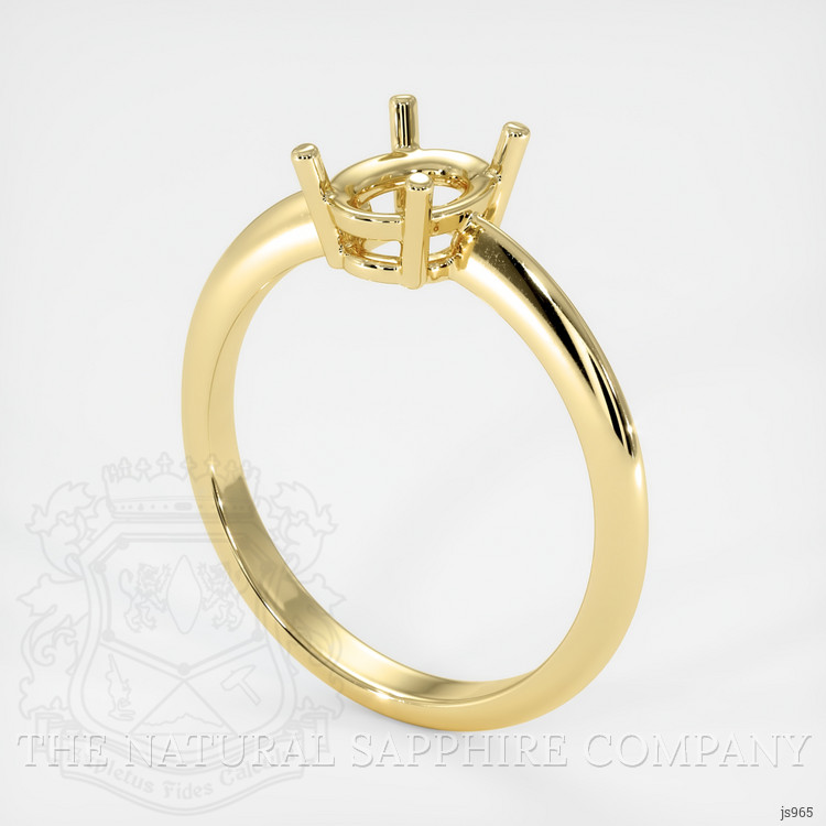 10K Yellow Gold Men's Ring Setting