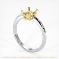 18K Yellow & White Men's Ring Setting Video