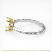 18K Yellow & White Men's Ring Setting Image