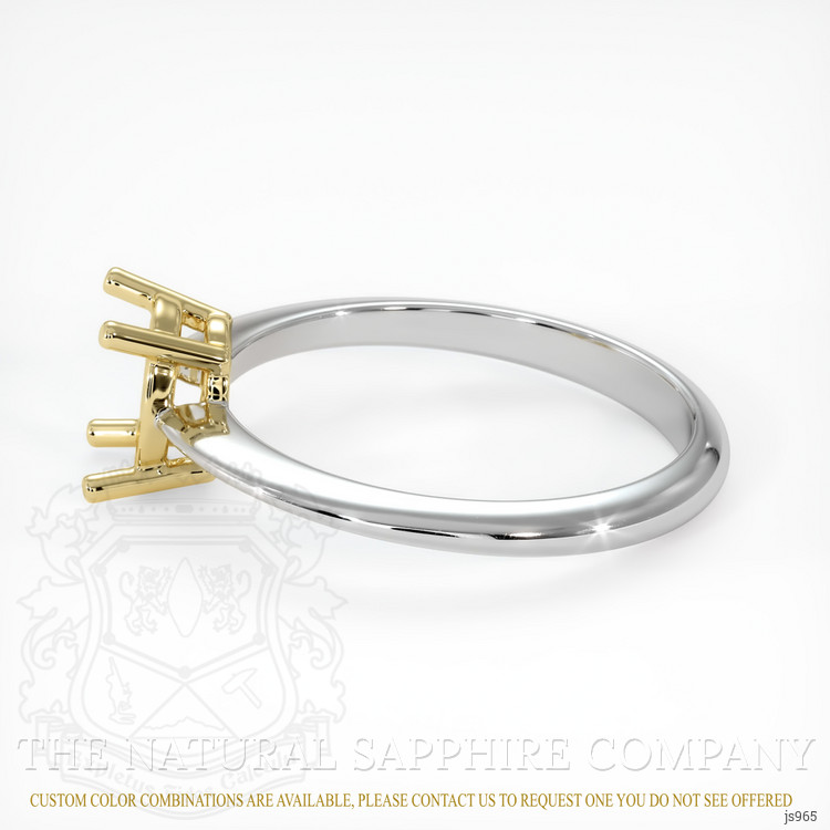 18K Yellow & White Men's Ring Setting