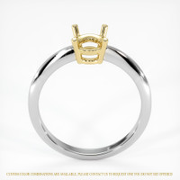 18K Yellow & White Men's Ring Setting Image