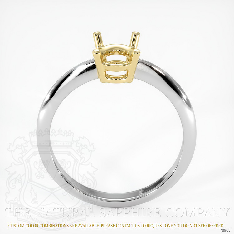 18K Yellow & White Men's Ring Setting