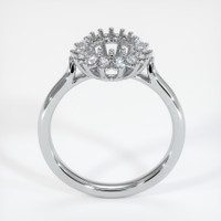 10K White Gold Halo Ring Setting Image