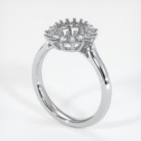 14K White Gold Halo Ring Setting Video