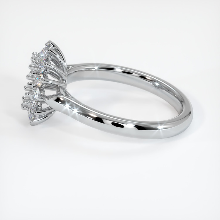 14K White Gold Halo Ring Setting