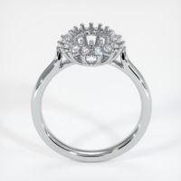 18K White Gold Halo Ring Setting Image
