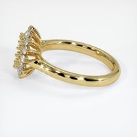 18K Yellow Gold Halo Ring Setting Image