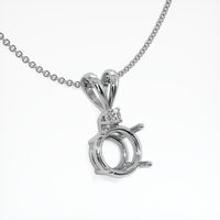 Platinum 950 Accent Stones Pendant Setting Image
