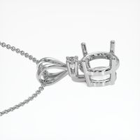 Platinum 950 Accent Stones Pendant Setting Image