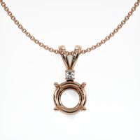 14K Rose Gold Accent Stones Pendant Setting Video
