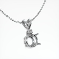 Silver Accent Stones Pendant Setting Image
