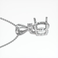 Silver Accent Stones Pendant Setting Image