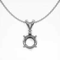 10K White Gold Accent Stones Pendant Setting Video