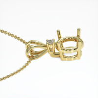 10K Yellow Gold Accent Stones Pendant Setting Image