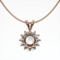 14K Rose Gold Halo Pendant Setting Video