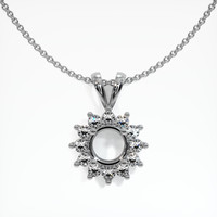 10K White Gold Halo Pendant Setting Video