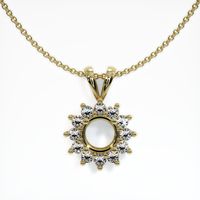 14K Yellow Gold Halo Pendant Setting Video