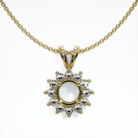 18K Yellow Gold Halo Pendant Setting Video