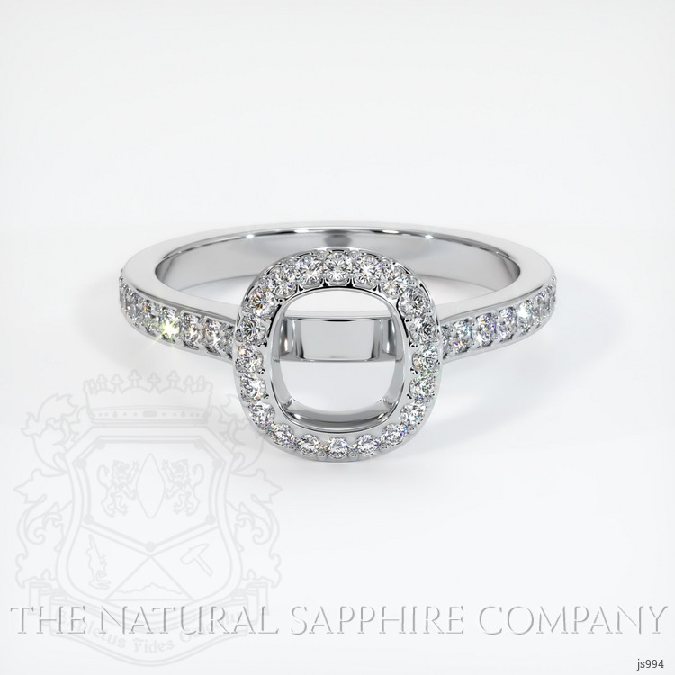 Platinum 950 Pave Ring Setting