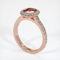 14K Rose Gold Pave Ring Setting Video
