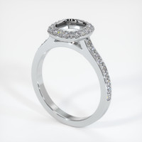 10K White Gold Pave Ring Setting Video