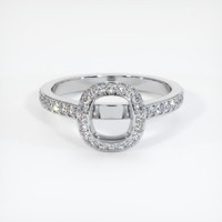 10K White Gold Pave Ring Setting Image